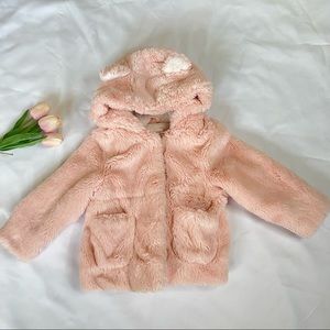 Toddler fuzzy coat